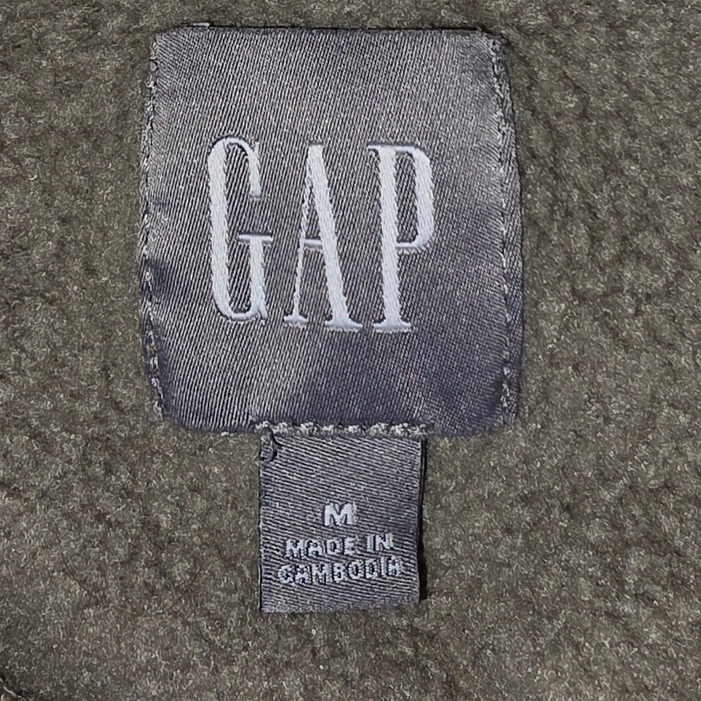 Gap Hoodie Men's Medium Light Olive Green Pullover Fleece Sweatshirt Good Basic - Picture 5 of 7